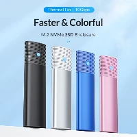 محرك أقراص يدوي SSD خارجي مزود بمؤشر LED